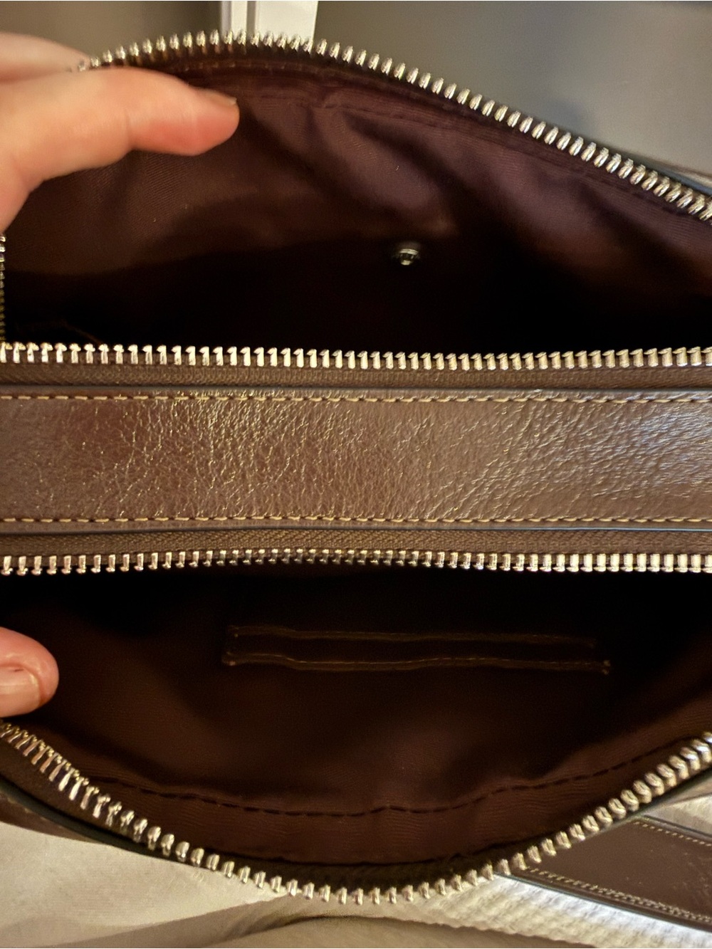 Coach Carey Crossbody-Maple/Silver - Picture 4 of 7